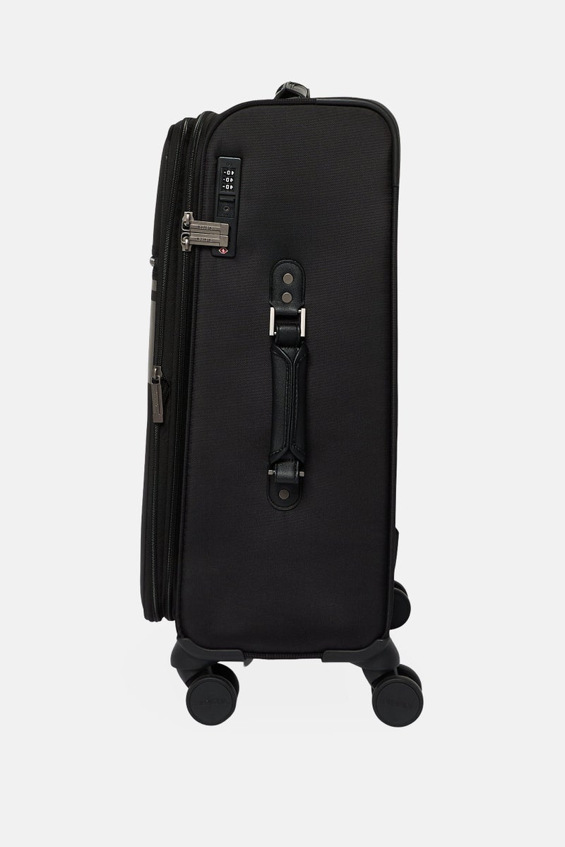 ICEBERG 24 Inch Brand Logo Spinner Luggage Luggage, Black - Image 3
