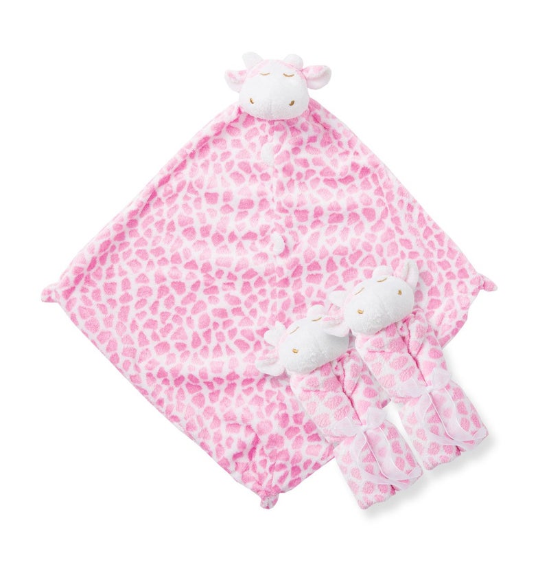 Angel Dear  Pink Giraffe Pair and A Spare Blankie Set - Image 2