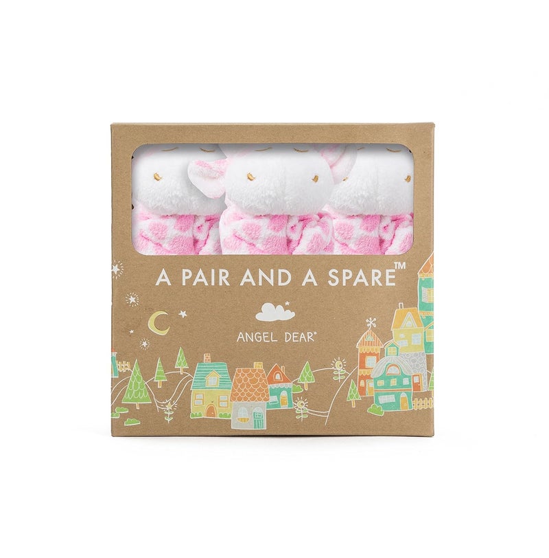 Angel Dear  Pink Giraffe Pair and A Spare Blankie Set - Image 1