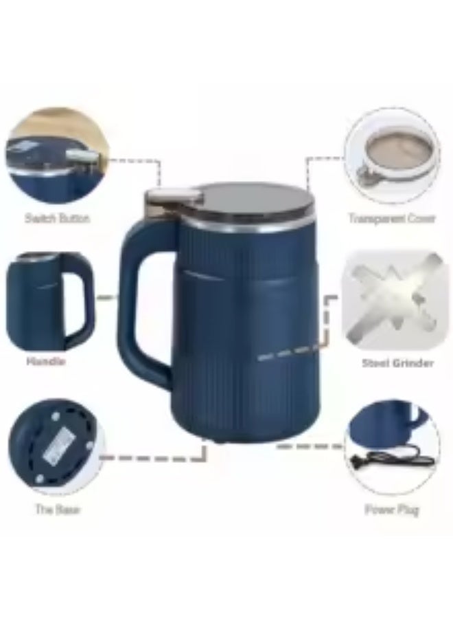 مطحنة حبوب قهوة و توابل كهربائية متعددة الوظائف، مطحنة قهوة مع سكين ضرب من الفولاذ المقاوم للصدأ وغطاء شفاف، سعة 600 مل لحبوب القهوة والمكسرات والتوابل والحبوب والأعشاب - Image 4