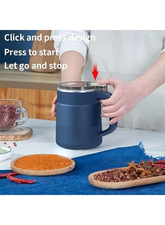 مطحنة حبوب قهوة و توابل كهربائية متعددة الوظائف، مطحنة قهوة مع سكين ضرب من الفولاذ المقاوم للصدأ وغطاء شفاف، سعة 600 مل لحبوب القهوة والمكسرات والتوابل والحبوب والأعشاب - Image 3