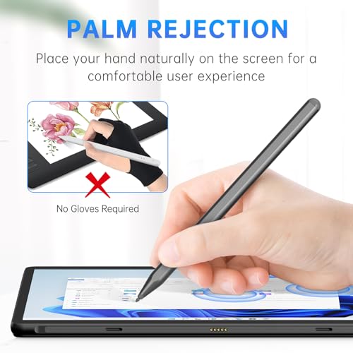 UOGIC Stylus Pen for Surface Pro, Uogic Stylus Pen with Palm Rejection, Smooth Writing,1024 Levels Pressure, Rechargeable, for Surface Pro (3 Gen and Later Versions), Surface Go (1/2/3 Gen) - Image 5