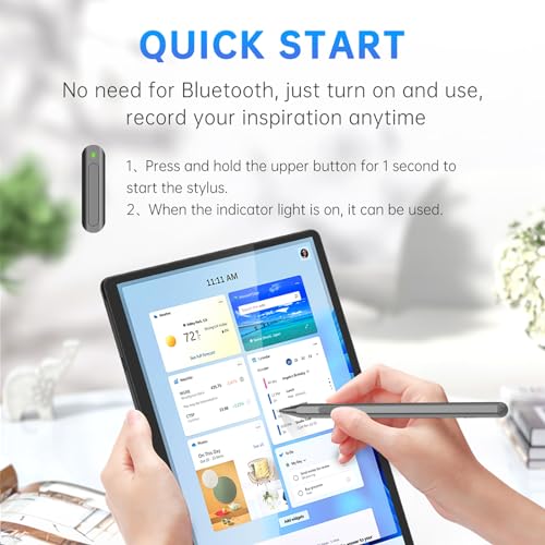UOGIC Stylus Pen for Surface Pro, Uogic Stylus Pen with Palm Rejection, Smooth Writing,1024 Levels Pressure, Rechargeable, for Surface Pro (3 Gen and Later Versions), Surface Go (1/2/3 Gen) - Image 2
