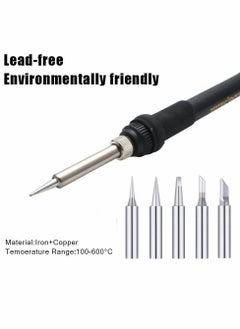 Y&D Soldering Iron Tip, Universal Replacement Tip Lead Free Screwdriver, 900m Tool Kit for Station, Welding and Cutting (5 Pcs)  - Image 2