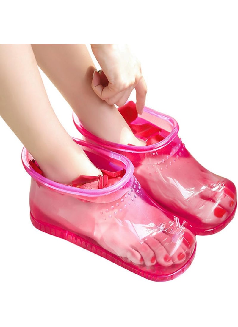 HEALLILY HEALLILY Foot Spa Massager Portable Massage Foot Bath Shoes Foot Spa Shoes Foot Scrubber Massage Bucket Boots Thermal Massage to Promote for Soaking Foot Toe Nails Ankles Foot Spa 