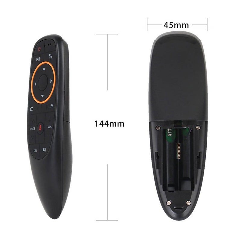 فلوينغ جهاز تحكم عن بعد لاسلكي مع جهاز استقبال بمنفذ USB للتحكم الصوتي لأجهزة أندرويد - التلفزيون الذكي/ جهاز الكمبيوتر/ اللابتوب/ نوت بوك أسود - Image 5