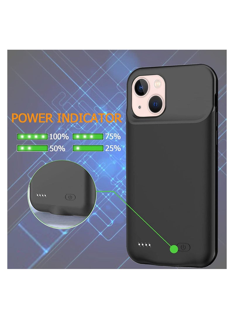5000mAh Smart Rechargeable Portable Protective Charging Case Extended Battery Backup Pack Compatible with iPhone 13 - Image 4