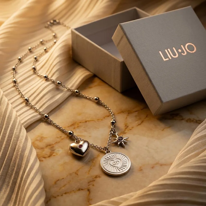 Liu Jo  Liu Jo Anello Silver Necklace - LJ3159 for Women | Best Price UAE
