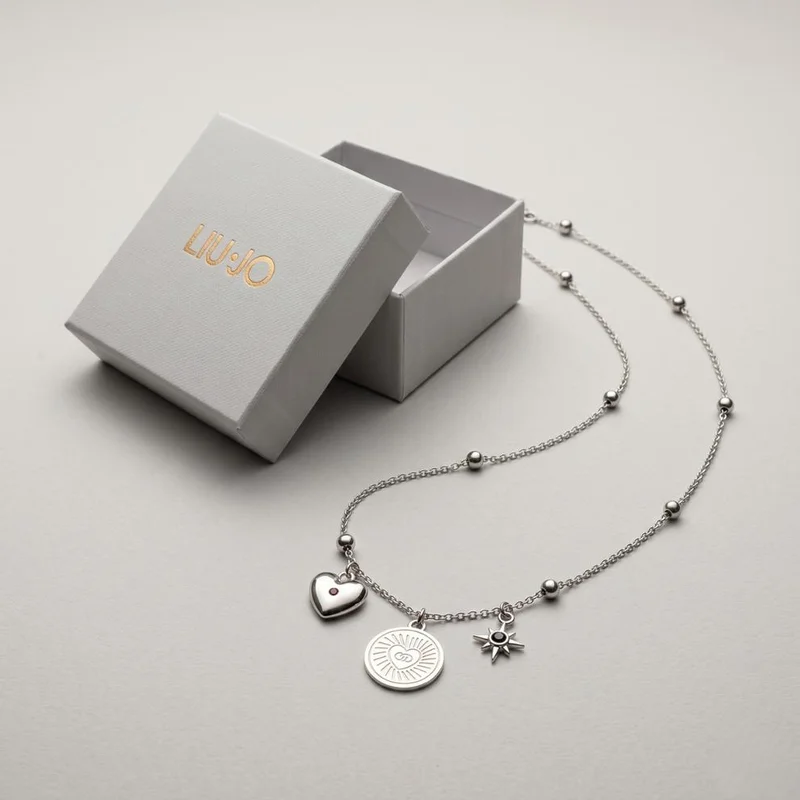 Liu Jo  Liu Jo Anello Silver Necklace - LJ3159 for Women | Best Price UAE