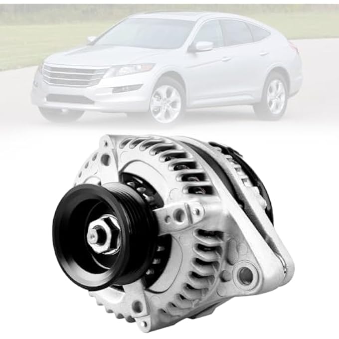LONGKEES 11392 Car Alternator Fit for Honda Accord 2008-2012, Accord Crosstour 2010 3.5L V6 Replace 31100R70A01, 104210-5910 130A 6-Groove Automotive Replacement Alternator - Image 1