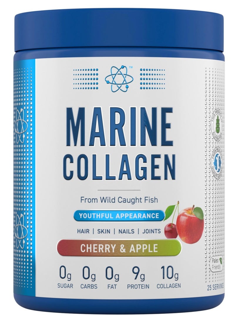 Applied Nutrition Marine Collagen 300g (Cherry Apple) – Premium Hydrolyzed Peptides for Skin, Hair, Nails & Joint Health  - Image 1