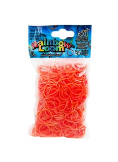 Rainbow Loom Choon S Design Llc Rainbow Loom Pearl Neon Orange/Neon Yellow Rubber Bands With 24 Cclips (600 Count) 