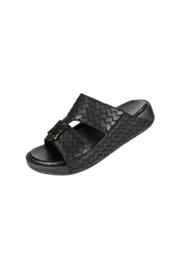 barjeel uno 008-3474 Barjeel Mens Casual Sandals 2368-1 Black