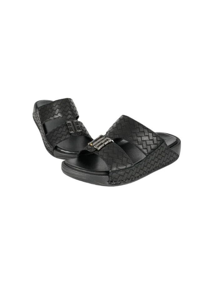 barjeel uno 008-3474 Barjeel Mens Casual Sandals 2368-1 Black