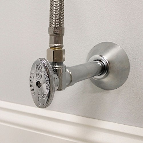 Keeney Brass 1/2-in Copper Sweat x 3/8-in Compression Quarter Turn Angle Valve With 5" Extension - Image 3
