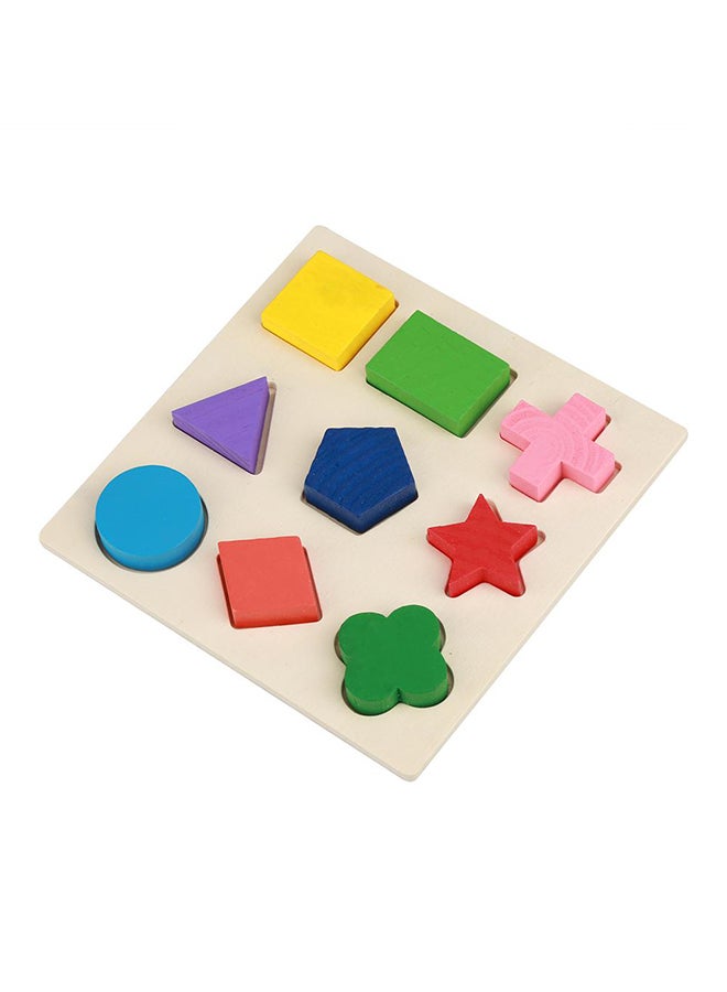 Colorful Wooden Geometry Matching Puzzle - Image 2