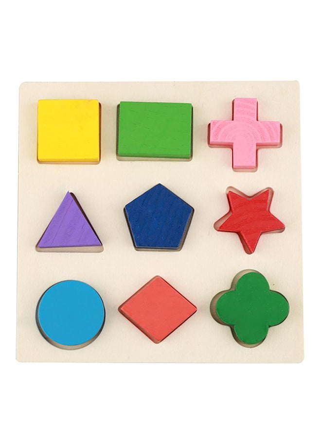 Colorful Wooden Geometry Matching Puzzle - Image 1