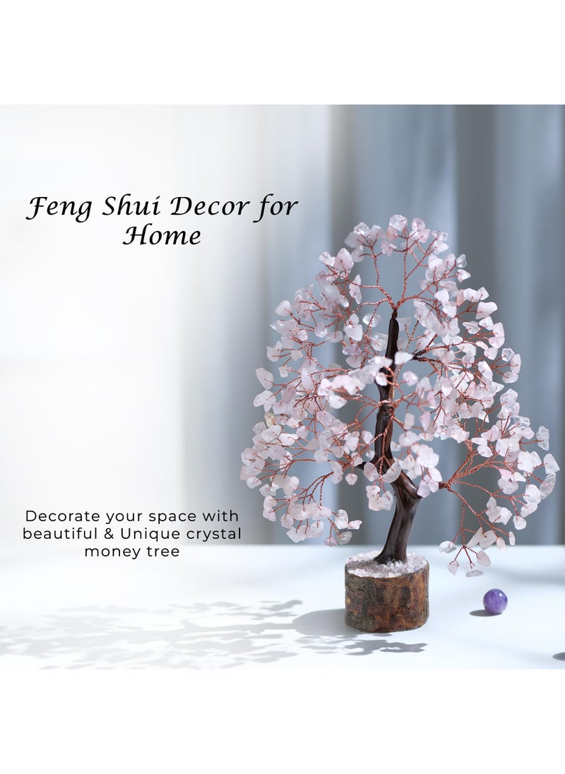 PYOR Rose Quartz  Gemstone Tree  Crystal Tree  Reiki Decor  Crystal Gifts for Women  Rose Quartz Tree  Feng Shui Tree  Gem Tree Stones  Gem Tree  Pink Room Decor  Bonsai Tree  Money Tree  Pink Tree  - Image 4