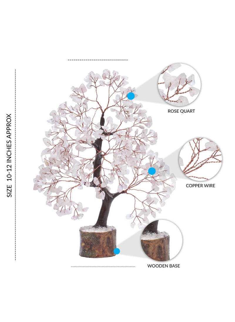 PYOR Rose Quartz  Gemstone Tree  Crystal Tree  Reiki Decor  Crystal Gifts for Women  Rose Quartz Tree  Feng Shui Tree  Gem Tree Stones  Gem Tree  Pink Room Decor  Bonsai Tree  Money Tree  Pink Tree  - Image 5