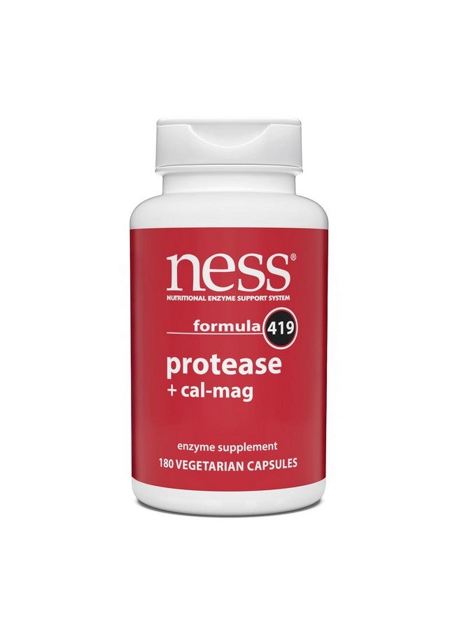 Ness Enzymes Protease w/Cal-Mag #419 180 VegiCaps - Image 1