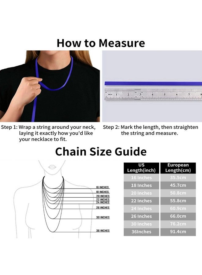 ASHINE Sterling Silver Necklace Sterling Silver Necklace Silver Chain Sterling Silver Necklace for Women Necklace Chains for Jewelry Making (1mm Box Chain Lobster Clasp 18 Inches) - Image 4