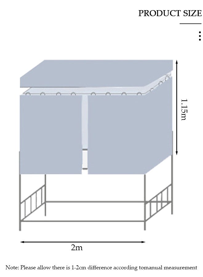 DUNISO تعتيم الرصيف العلوي سرير بطابقين الستائر غرفة النوم ديكور مقاوم للضوء زميل الغرفة غطاء الخصوصية المظلة صورة خلفية ديكور خلفية ستارة التعتيم 3 لوحات مع أعلى - Image 2