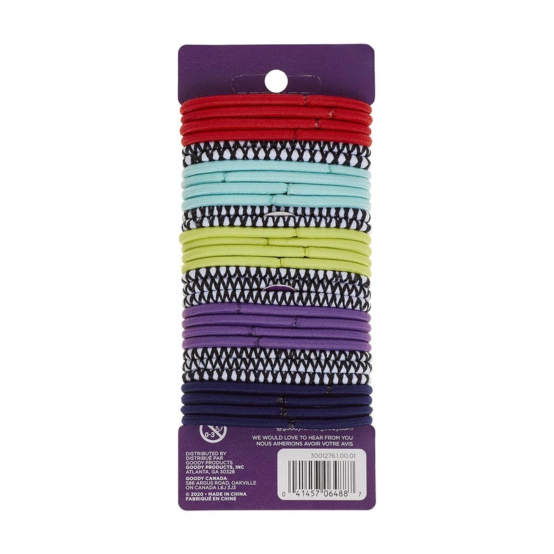 Goody Womens Ouchless Braided Elastics Neon Tribal 30 CT - Image 1