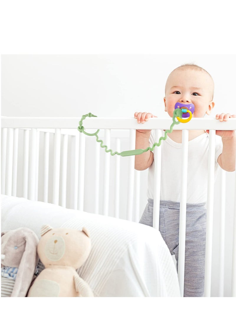 Adjustable Baby Safety Straps - 5 Pack Silicone Holders for Strollers, High Chairs & Car Seats, BPA Free, Perfect for Teething Toys & Pacifiers - Image 3