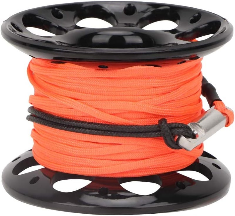 Keenso Underwater Spool, Finger Reel for Divers, 15m (49ft) Black Reel Spool, Compact Design, Easy to Use, Durable Material, for Underwater Navigation, Snorkeling, Diving, Swimming, and Photography - Image 4