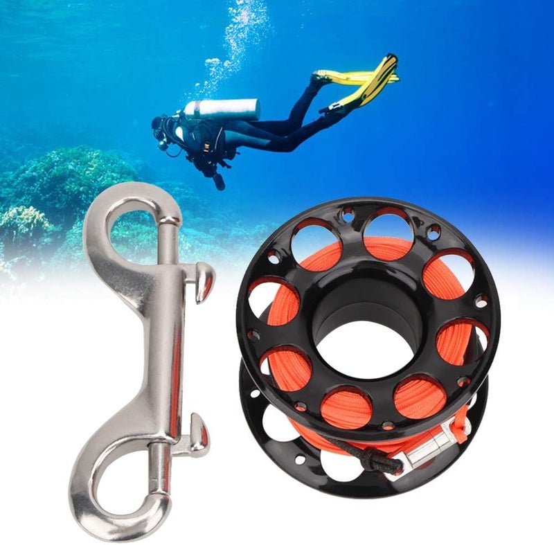 Keenso Underwater Spool, Finger Reel for Divers, 15m (49ft) Black Reel Spool, Compact Design, Easy to Use, Durable Material, for Underwater Navigation, Snorkeling, Diving, Swimming, and Photography - Image 5