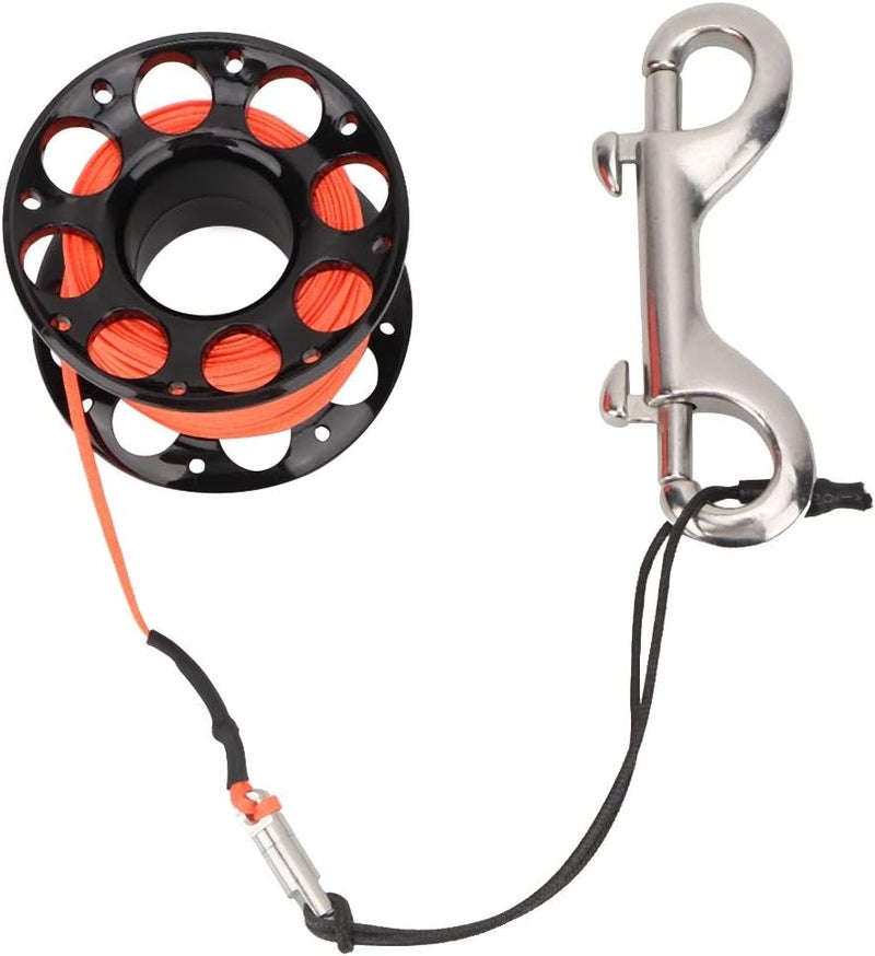 Keenso Underwater Spool, Finger Reel for Divers, 15m (49ft) Black Reel Spool, Compact Design, Easy to Use, Durable Material, for Underwater Navigation, Snorkeling, Diving, Swimming, and Photography - Image 3