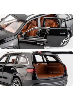 CHE ZHI 1:24 Scale Luxury SUV Diecast Model Car – Zinc Alloy Pull-Back Toy with Light & Sound | Openable Doors (Black)  - Image 3
