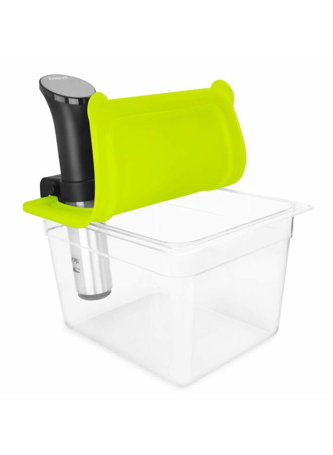 EVERIE Sous Vide Container with Universal Silicone Lid Compatible with Anova All Models, Anova Nano, Chefsteps Joule, Instant Pot, Wancle Sous Vide Cookers - Image 1