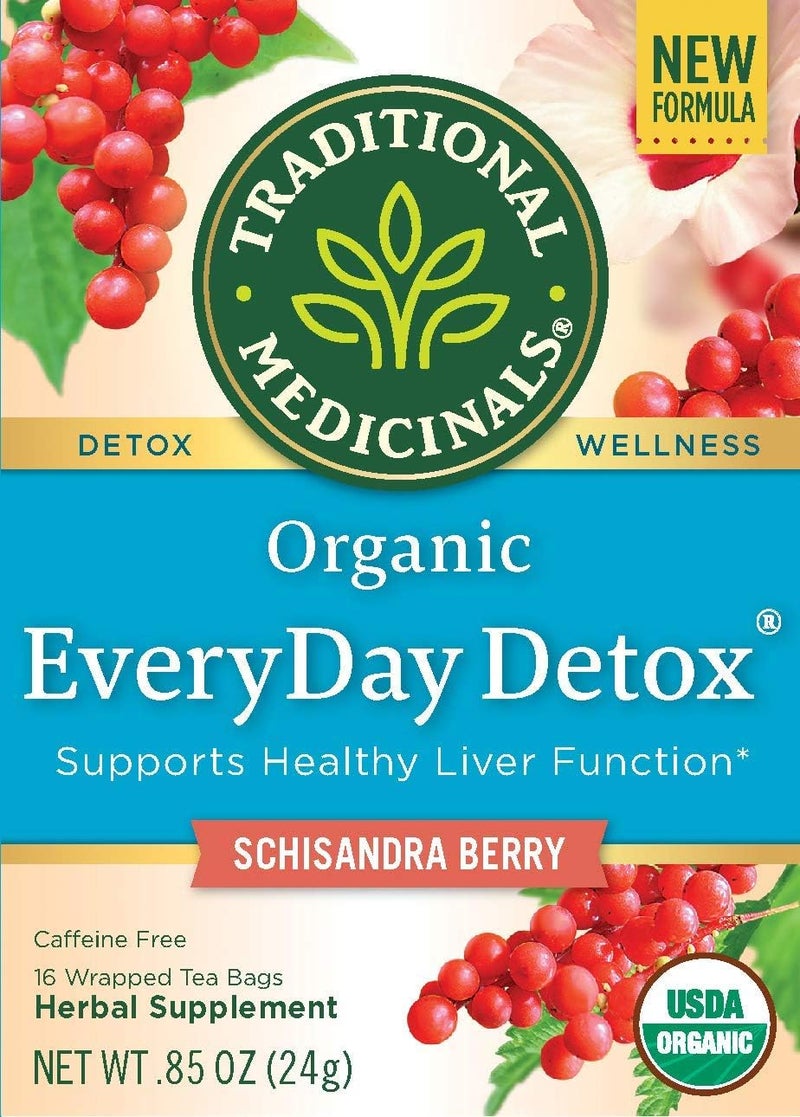 Traditional Medicinals Organic EveryDay Detox Tea with Schisandra Berry - 16 Wrapped Tea Bags for Healthy Liver Function - Image 2
