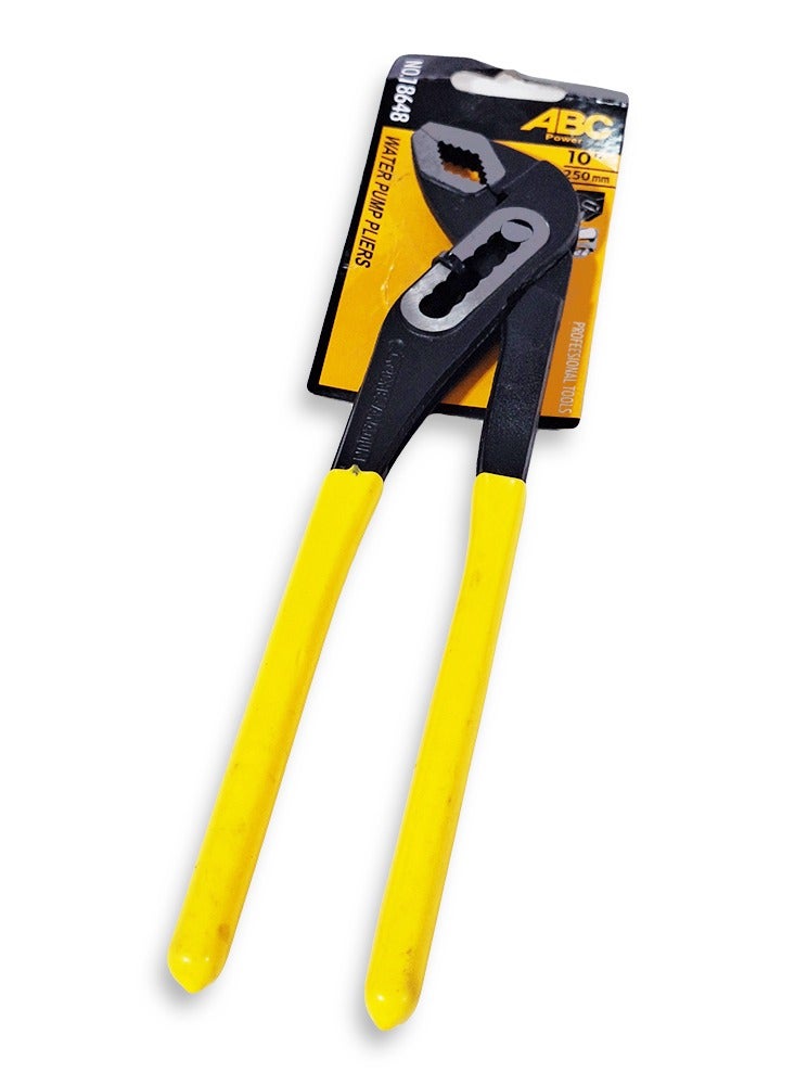 ABC Multi-use PUMP Pliers, adjustable jaws to fit different sizes. Designed to ensure safety during use. Rubber-coated handle for anti-slip and comfort. Made of high-quality materials for long-lasting durability. For use in workshops, homes, or job sites.  - Image 3