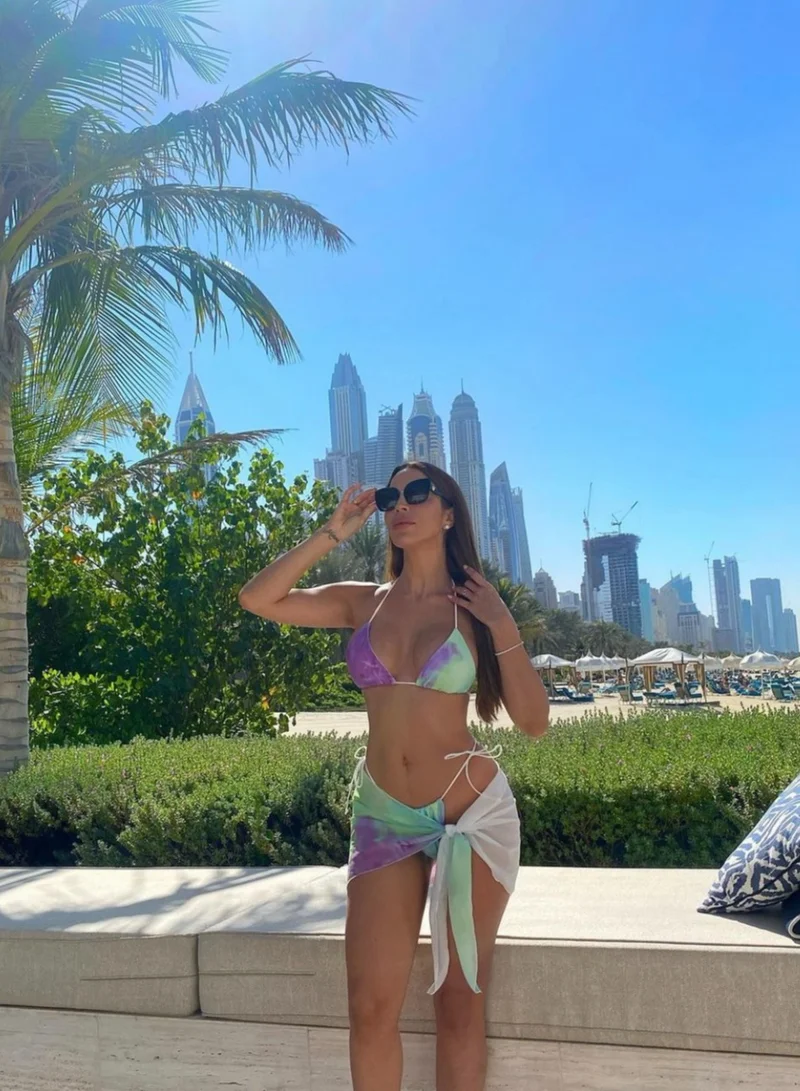 ايتي  بيتي كينيس Wild Tide 3 piece kini Purple/Green