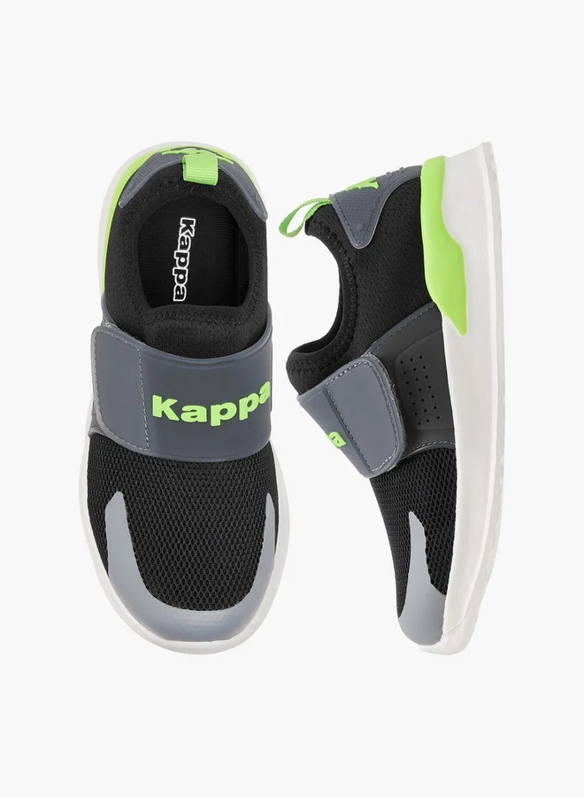 Kappa Boys' Logo Detail Sports Shoes with Hook and Loop Closure