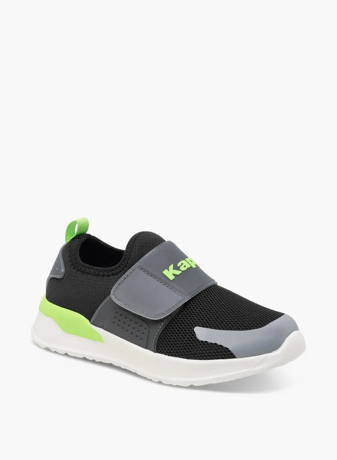Kappa Boys' Logo Detail Sports Shoes with Hook and Loop Closure