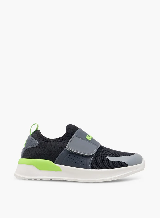 Kappa Boys' Logo Detail Sports Shoes with Hook and Loop Closure