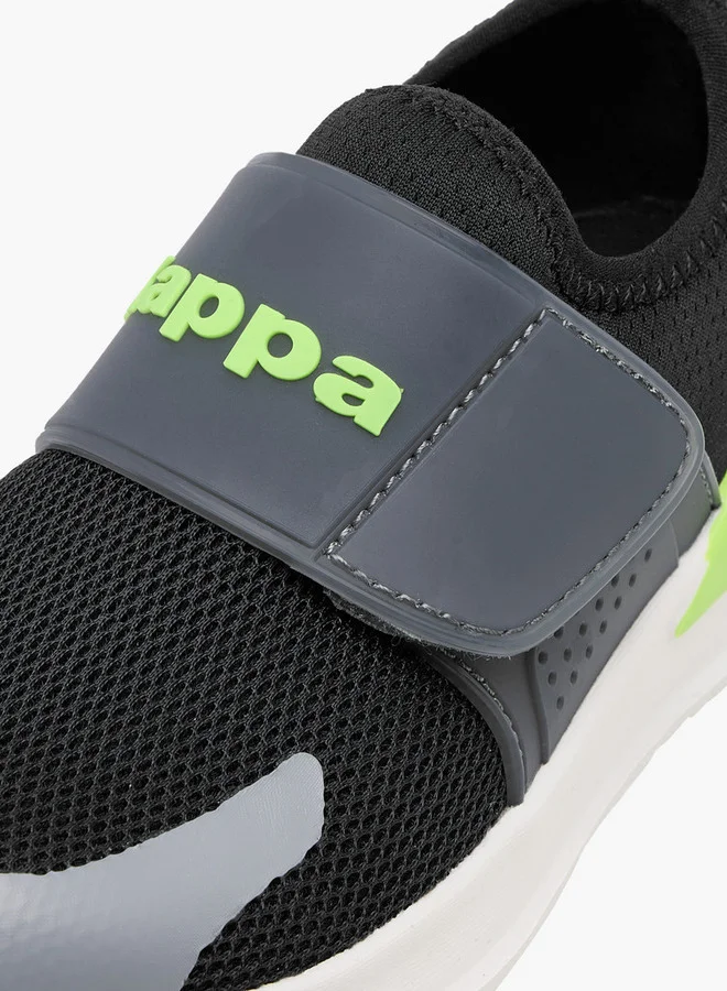 Kappa Boys' Logo Detail Sports Shoes with Hook and Loop Closure