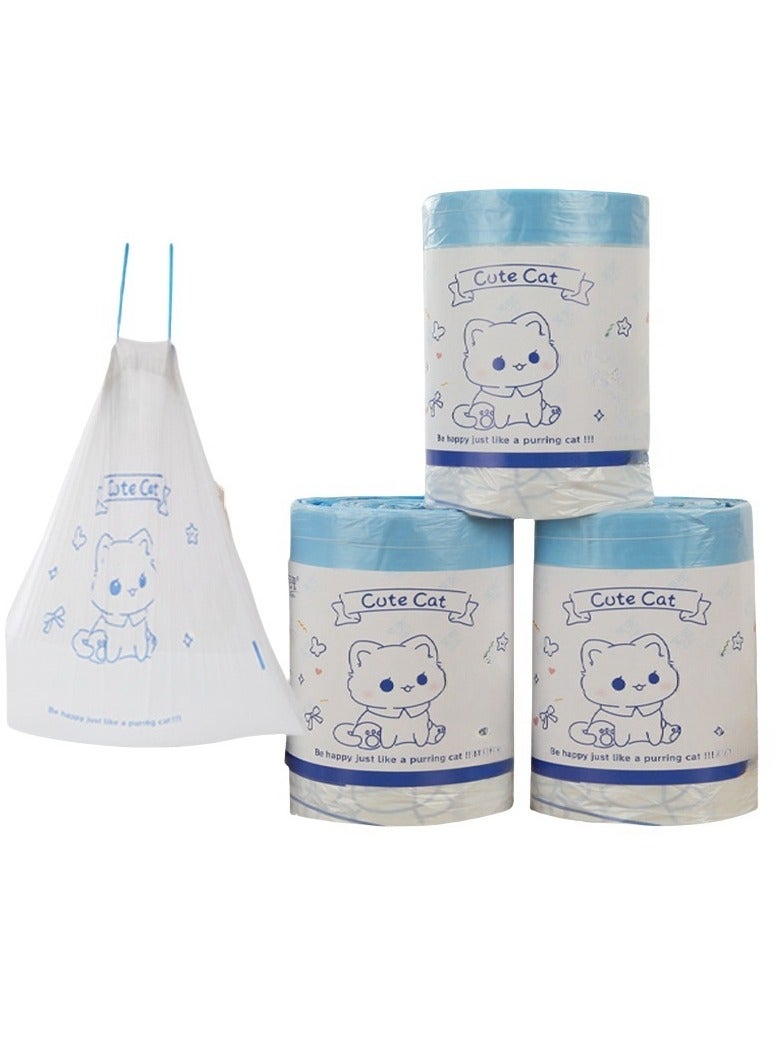 EBMINI Cartoon Printed Garbage Bag Disposable Non Tear Hand-held Thick Garbage Bag  - Image 2