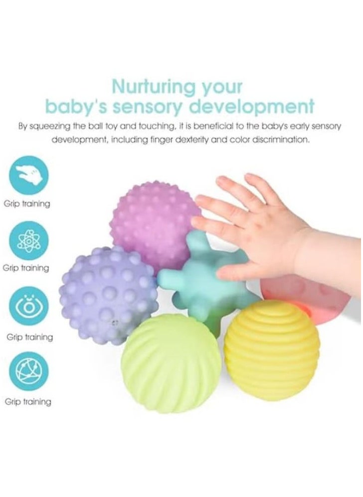 Generic - Bat Bat Balls for Kids, Squeeze Ball Toys for Children Aged 18+ Months, Toddlers Ages 1 to 3, Bath Toy, Squeaky Ball Toy, Sensory Toy for Babies, Soft Vinyl Ball with Gift Box (6 Pack) - Image 1