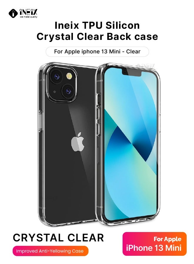 إينيكس جراب حماية طري من السيليكون شفاف لهاتف ايفون 13 ميني - شفاف - Image 2