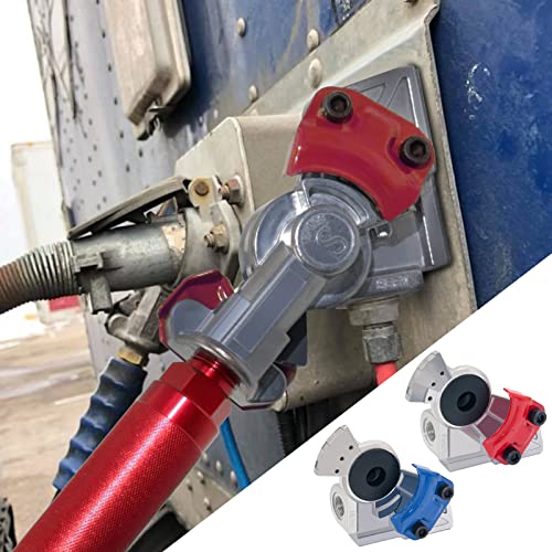 boeray 2 Pack Semi Trailer Truck Standard 37 Degree Angle Mount Aluminum Emergency Service Gladhand for Air Lines Hose, Air Hose Glad Hand for Semi Trucks - Image 5