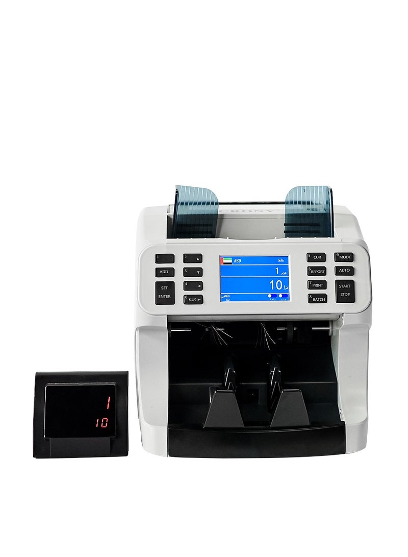 Crony H-8700 High-Speed Smart Bill Counter 1200 Notes/Min Built-in Thermal Printer TFT Display  Banknote Verifiers - Image 1