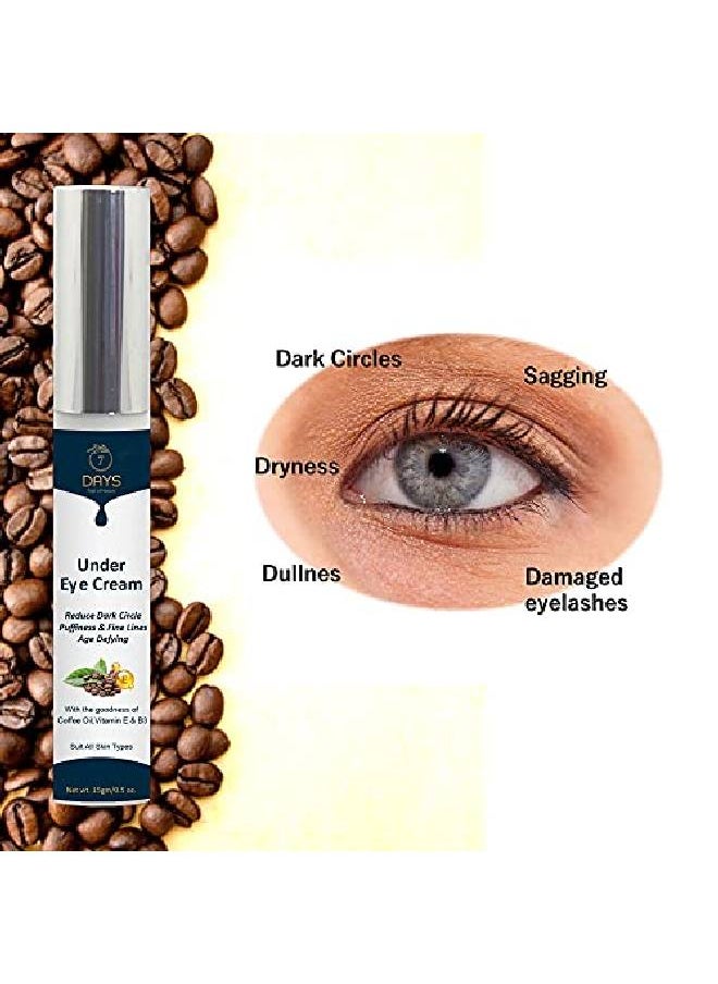 7 Days - EyeLift Under Eye Cream Gel for Dark Circles Puffy Eyes Wrinkles & Removal Of Fine Lines for Women & Men 15gms - Image 1