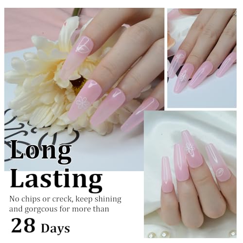 EODCI 1 Oz/28g Pink Dip Powder, Neutral Nail Dipping Powder for Long-lasting 28 Days+ Dip Nail Art French Manicure Nail Starter & Professional Home DIY Salon Use, No Needed Nail Lamp Curing - Image 3
