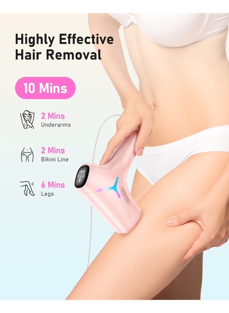 JOOYEE Laser Hair Removal IPL Device 999900 Flashes Dual Flashes Mode 3 Weeks Visible for Women Men Home Laser Quick Safe Treament - Image 5