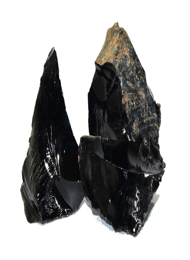Pyramid Tatva Raw - Black Obsidian 100 Gram Rough Stone Natural Healing Crystal Stone Reiki Chakra Balancing - Image 3