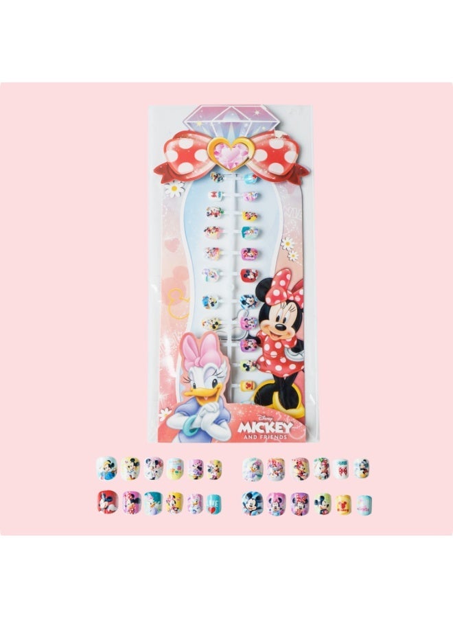 Disney 48 Pieces Of Children's Nail Sstickers Mickey Cartoon Nail Stickers Frozen Children's Nail Stickers Set Self-adhesive Non-Toxic And Odorless Girl Princess Nail Stickers - Image 3